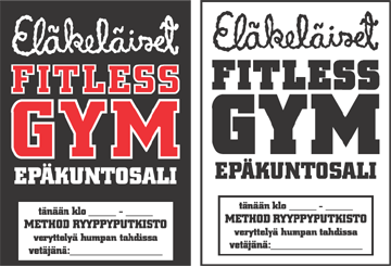 Fitless gym -kyltti