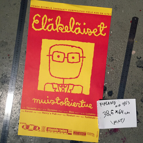 Muistokiertue Eläkeläiset poster from 90´s