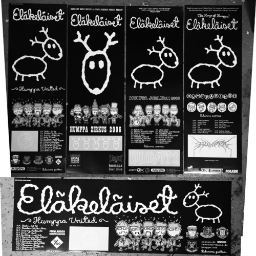 Vintage Eläkeläiset posters 5 pack