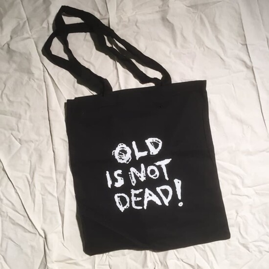 Black Old is not dead tote bag