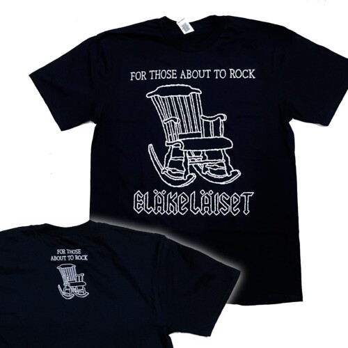 For Those About To Rock T-shirt with rocking chair