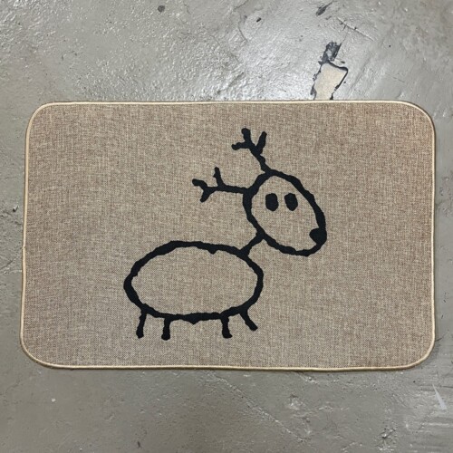 Door mat, reindeer
