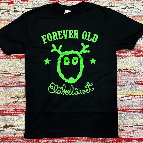 Forever old t-paita vihreällä painatuksella
