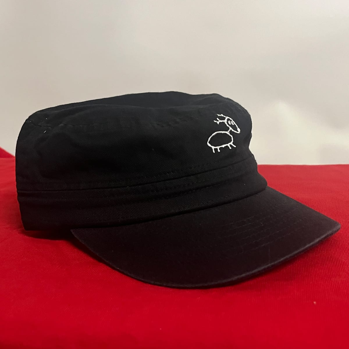 Black thin army cap
