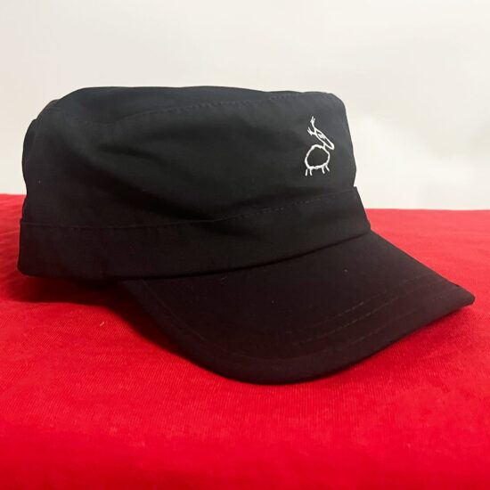Black thick army cap